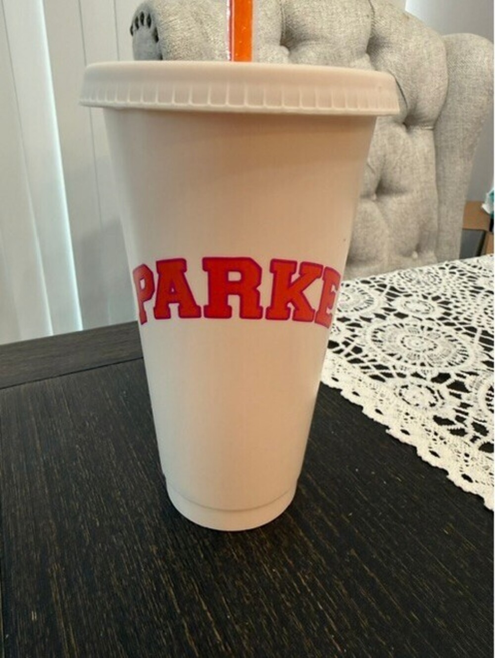 NEW Parke X Dunkin' reusable cold cup w/straw